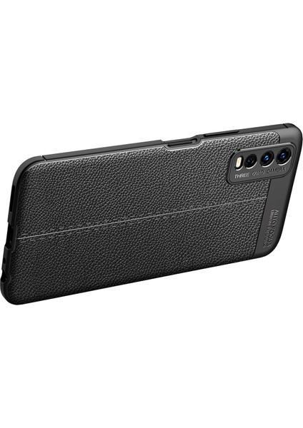 Vivo Y20 Kılıf Focus Derili Silikon - Siyah 300099 fırsatları