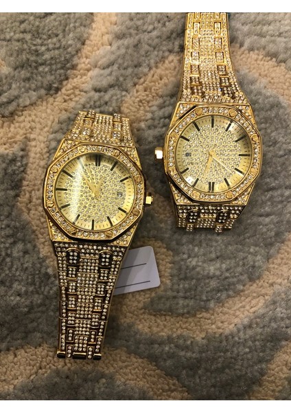 HHW001 Gül Altın Yüksek Kalite Çok Stil 18K Altın Izle Erkekler Lüks Elmas Buzlu Out Saatler Üst Marka Lüks Yüksek Kalite Erkek Kuvars Izle (Yurt Dışından) fırsatları