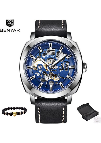 01 Relogio Masculino Benyar 5121 Iş Otomatik Mekanik Saat Erkek (Yurt Dışından) fırsatları
