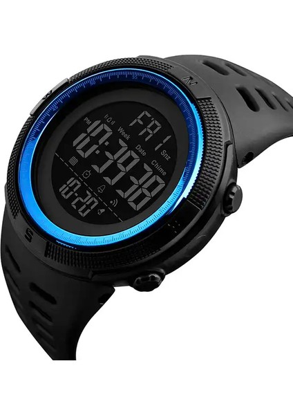 SKMB570104 Spor Izle Yeni Dijital Çalar Saat Skmei 1251 Marka Lüks Saatler Elektronik Derin Su Geçirmez Dalış Doğa Sporları Erkekler LED Saat (Yurt Dışından)