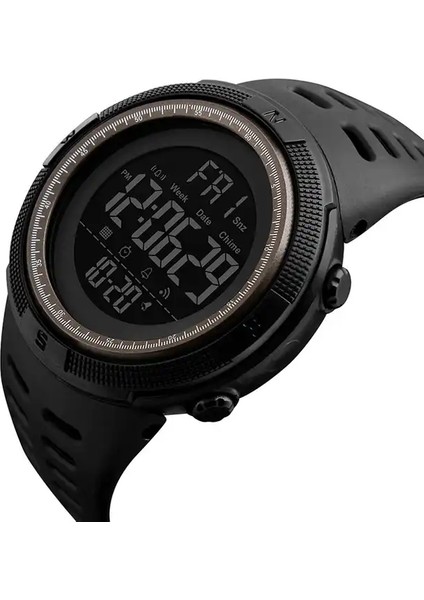 SKMB570104 Spor Izle Yeni Dijital Çalar Saat Skmei 1251 Marka Lüks Saatler Elektronik Derin Su Geçirmez Dalış Doğa Sporları Erkekler LED Saat (Yurt Dışından)