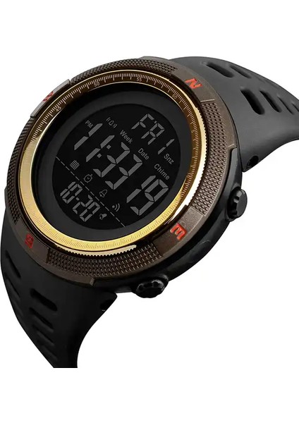 SKMB570104 Spor Izle Yeni Dijital Çalar Saat Skmei 1251 Marka Lüks Saatler Elektronik Derin Su Geçirmez Dalış Doğa Sporları Erkekler LED Saat (Yurt Dışından)