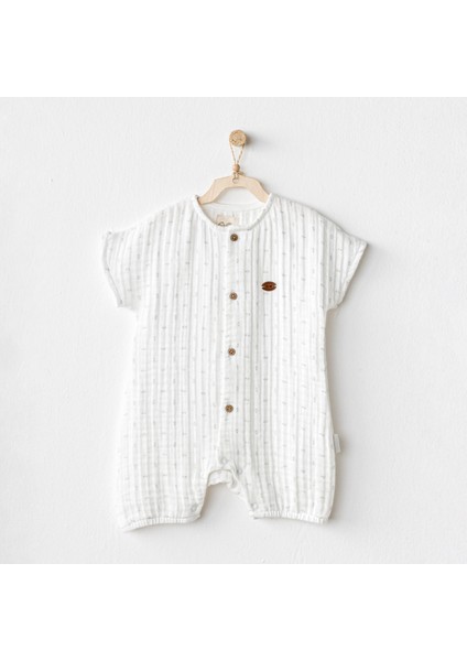 Erkek Bebek Tulum Romper Muslın Wawa Boys AC24737
