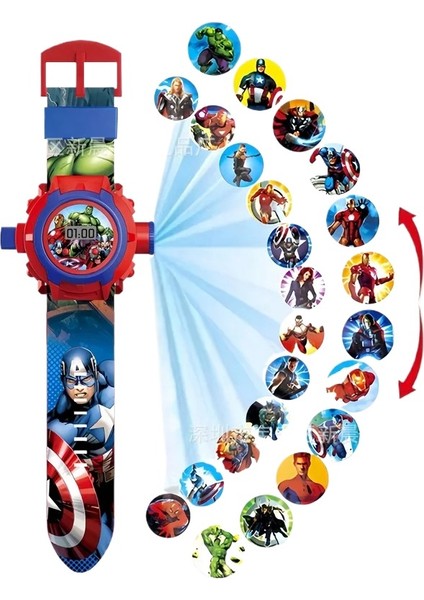 Stil 8 Projeksiyon Izle Avengers Kahraman Projeksiyon Izle Örümcek Kitty Kedi Kt Demir Adam Projektör Izle Çocuk Oyuncak Izle (Yurt Dışından)