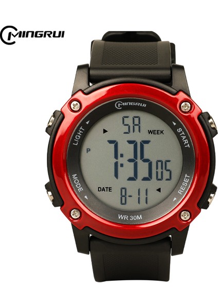 C3 Spor Saat Mingrui Marka Erkek Spor Saatler Moda Chronos Geri Sayım Su Geçirmez LED Dijital Kol Saati Relogio Masculino (Yurt Dışından) fırsatları