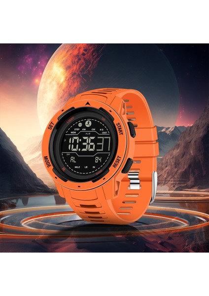 Mavi 2023 Yeni Moda Shuaike Marka Erkek Izle LED Dijital Saat Spor Pedometre Kalori 50 M Su Geçirmez Izle Relogio (Yurt Dışından)