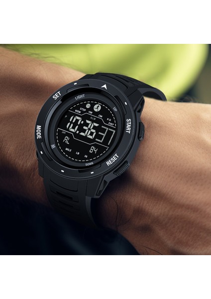 Mavi 2023 Yeni Moda Shuaike Marka Erkek Izle LED Dijital Saat Spor Pedometre Kalori 50 M Su Geçirmez Izle Relogio (Yurt Dışından)