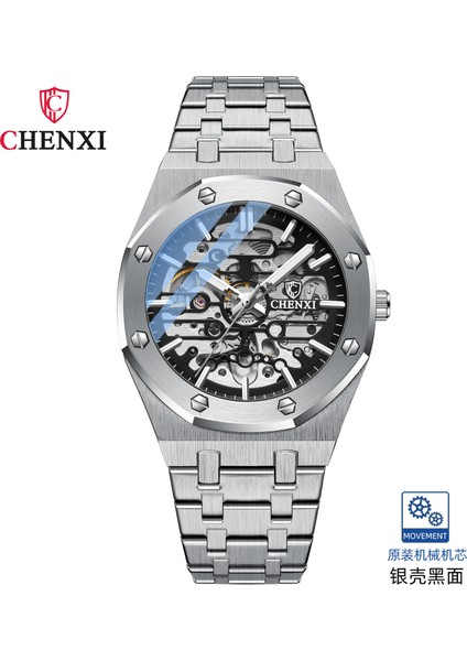 C2 Moda Erkek Çelik Bant Içi Boş Tam Otomatik Mekanik Saat Erkek Saat Erkek 8848 Izle (Yurt Dışından)