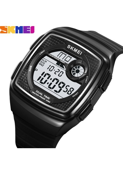 2208.05 Skmei 2208 Benzersiz Çin Erkek Dijital Saat Özel Pu Kayış Suya Dayanıklı Çok Fonksiyonlu Depolama Spor Reloj Izle (Yurt Dışından) fırsatları