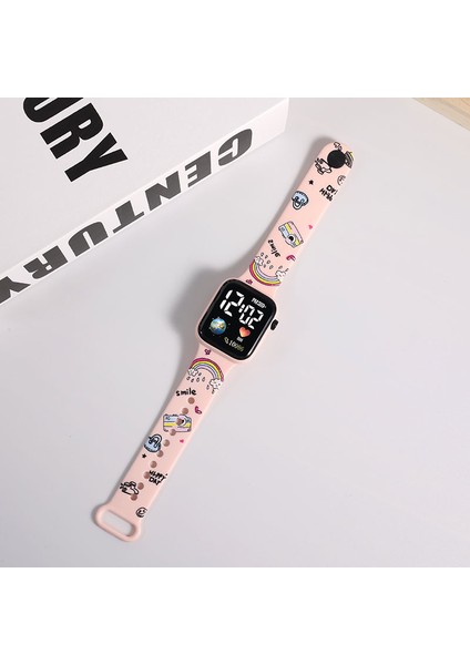 Stil 10 Saf Renk Moda Karikatür Baskılı Dikiş Çocuk Izle Pikachu Spor Bileklik Su Geçirmez Izle Çocuk LED Dokunmatik Izle (Yurt Dışından)