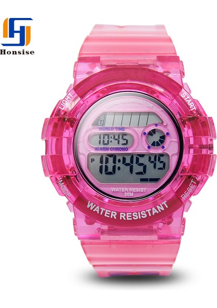 Pembe Izle Vaka Plastik Dijital Saat Plastik Kayışlı Plastik 2021 Unisex Mor Yuvarlak Pvc Kayış Özelleştirilmiş 40MM Kabul (Yurt Dışından)