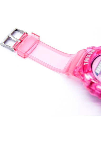 Pembe Izle Vaka Plastik Dijital Saat Plastik Kayışlı Plastik 2021 Unisex Mor Yuvarlak Pvc Kayış Özelleştirilmiş 40MM Kabul (Yurt Dışından) modelleri