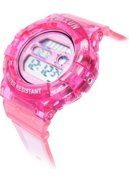 Pembe Izle Vaka Plastik Dijital Saat Plastik Kayışlı Plastik 2021 Unisex Mor Yuvarlak Pvc Kayış Özelleştirilmiş 40MM Kabul (Yurt Dışından) fırsatları