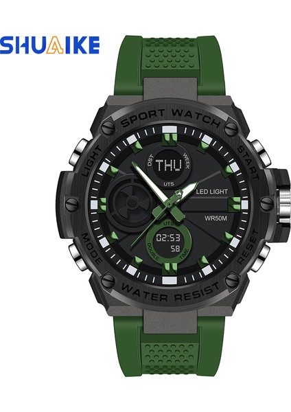 Stil 1 Analog Dijital Saatler 2023 Izle Erkek G Tarzı Su Geçirmez Plastik Spor Saat Etki Erkek Analog Kuvars Dijital Elektronik Saat (Yurt Dışından) fırsatları