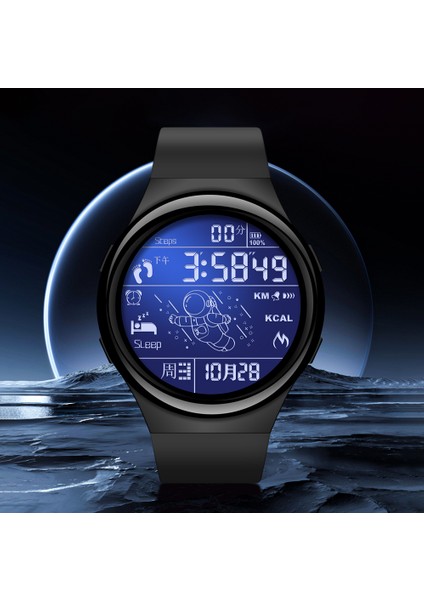 Yeşil Analog Dijital Saatler Shuaike 1031 Yeni Astronot Tasarım Izle Erkek ve Kadın Unisex Spor Iki Renkli Saat Dikdörtgen Pu Bant (Yurt Dışından) fiyatları
