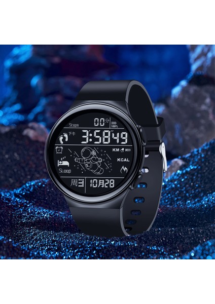 Yeşil Analog Dijital Saatler Shuaike 1031 Yeni Astronot Tasarım Izle Erkek ve Kadın Unisex Spor Iki Renkli Saat Dikdörtgen Pu Bant (Yurt Dışından) fırsatları