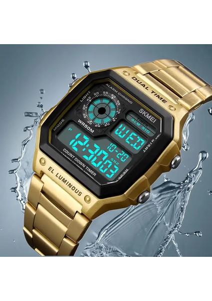 Stil 2 Skmei 1868 Relojes Skmei 1335 Erkek Klasik Elektronik Saatler Paslanmaz Çelik Kayış Dijital Saat (Yurt Dışından) modelleri