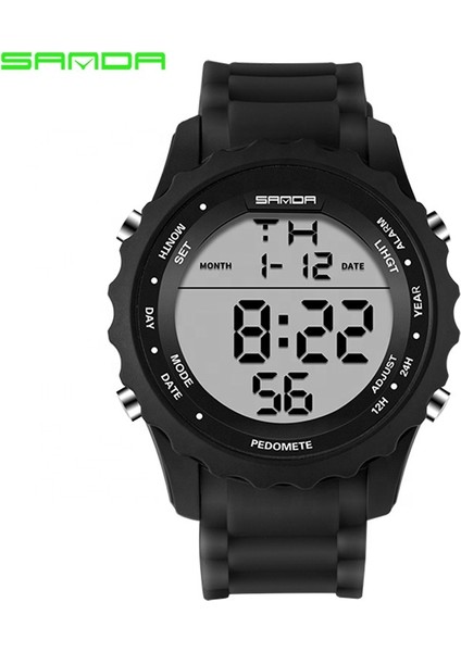 Stil 3 Dijital Ekran Yeni Yıl 2023 Sanda 369 Moda Tasarımı Serin Model Reloj Su Geçirmez Elektronik Pil Erkekler Için Dijital Saatler Spor Kronometre (Yurt Dışından) modelleri