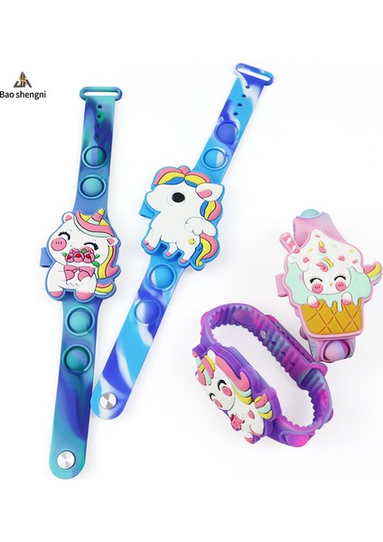 Stil 1 Karikatür & Oyuncak & Dijital Çocuk Çizgi Film Izle LED Dokunmatik Sevimli Unicorn Silikon Dijital Bilek Izle Çocuk Pop Fidget Bilezik Oyuncaklar Kız Erkek Çocuklar Için Izle (Yurt Dışından)