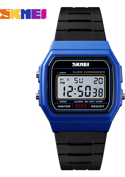 SKMD4218 Skmei 1412 Bayan Dijital Spor Saat Hafta Tarihi Aydınlık Alarm Çok Fonksiyonlu Saat (Yurt Dışından)