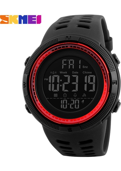 SKMB570104 Spor Izle Skmei 1251 Sıcak Satış Çalar Saat Chrono 2023 Moda Açık Spor Izle Erkekler Saatler Su Geçirmez Dijital Saat Reloj Hombre (Yurt Dışından)