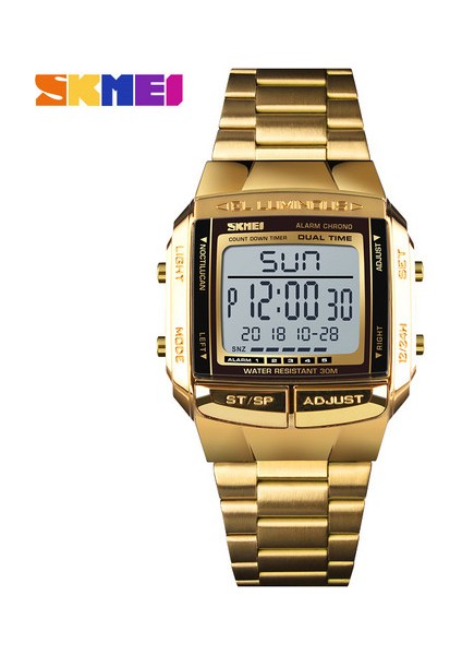 SKMD3918 Skmei 1381 Dijital Erkek Çok Fonksiyonlu Moda Spor Saatler Alarm Geri Sayımı Aydınlık (Yurt Dışından)