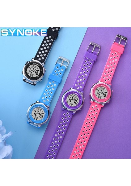 Stil 3 Synoke 9112 Moda Çocuklar Dijital Saat Alarm Takvimi Chronograph Spor Saatler Çocuk Erkek Kız Üst Satış (Yurt Dışından)