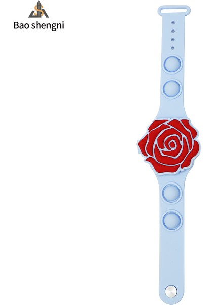 Stil 3 Sevimli ve Fonksiyon Sağlık Spor Saatler Silikon LED Dijital Saat Kabarcık Stres Moda Gül Çiçek Reloj Karikatür Hediye Çocuklar Için Izle (Yurt Dışından)