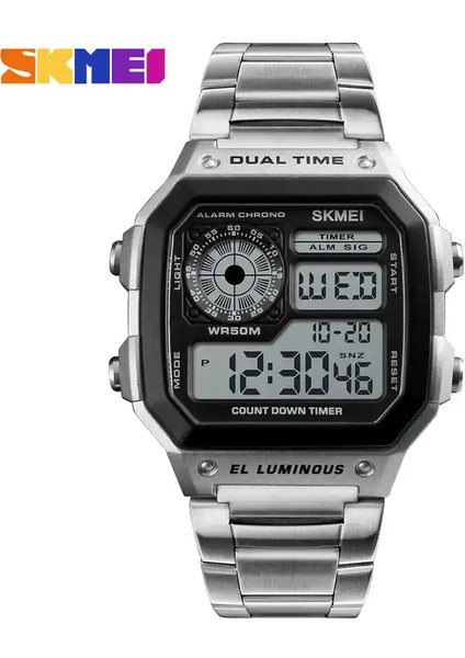 Stil 4 Skmei 1868 Skmei Royale Model 1335 Erkek Kronograf Saatler Relojes Skmei 1335 Erkek Klasik Elektronik Saatler Dijital (Yurt Dışından)