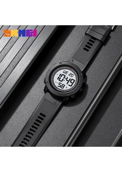 2122.02 Skmei 2122 Popüler Shenzhen Gents Dijital Saat Excel Pu Kayış Aydınlık Çok Fonksiyonlu Spor Saat Tasarımı (Yurt Dışından)