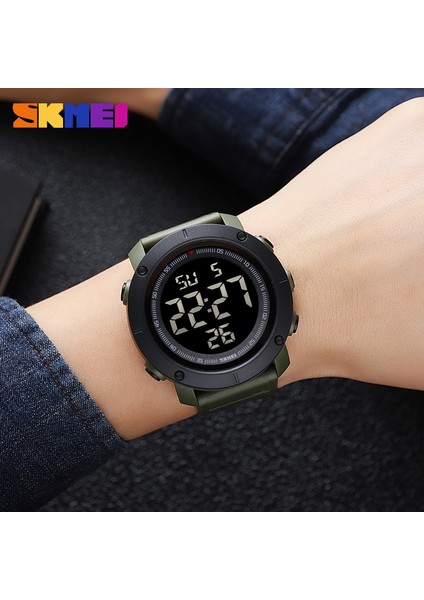 2122.02 Skmei 2122 Popüler Shenzhen Gents Dijital Saat Excel Pu Kayış Aydınlık Çok Fonksiyonlu Spor Saat Tasarımı (Yurt Dışından)