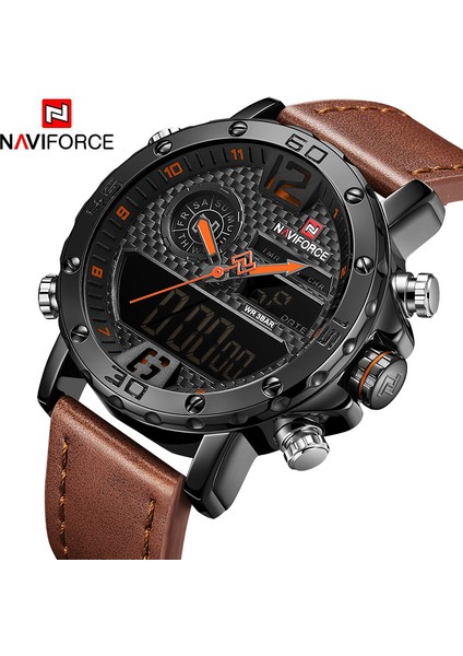 LXA13010828 Naviforce 9134 LED Dijital ve Kuvars 5 Klipsli Lüks Erkek Spor Saatleri Satılık (Yurt Dışından) fiyatları