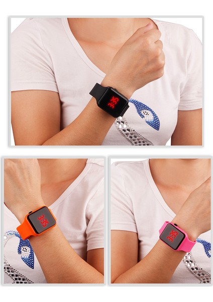 Resim Olarak Akıllı Saatler Spor Bileklik Kadınlar Için LED Ekran Spor Trake Bluetooth Su Geçirmez Bayan Saatler Spor Marka Dijital Saat (Yurt Dışından) modelleri