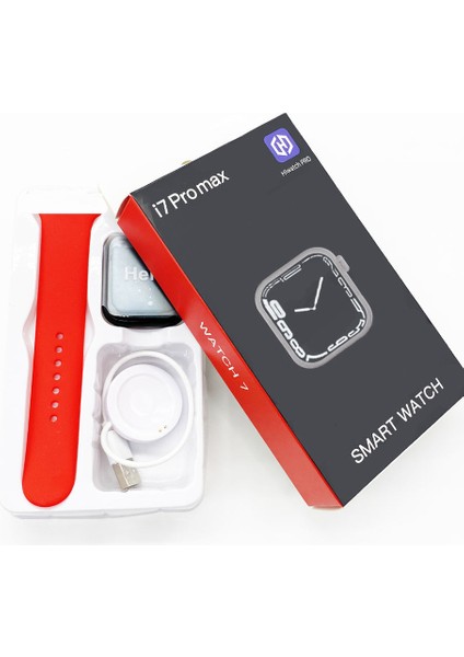 Kırmızı Kalp Hızı Izleme Saati Popüler Moda Akıllı Saat I7 Pro Max Renoj Android Serisi 7 Fitpro Akıllı Saat I7PROMAX 2022'DE (Yurt Dışından)