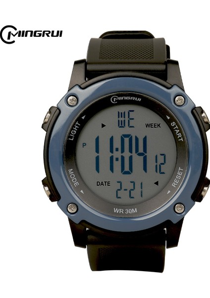 C1 Spor Saat Mingrui Marka Erkek Spor Saatler Moda Chronos Geri Sayım Su Geçirmez LED Dijital Kol Saati Relogio Masculino (Yurt Dışından) modelleri