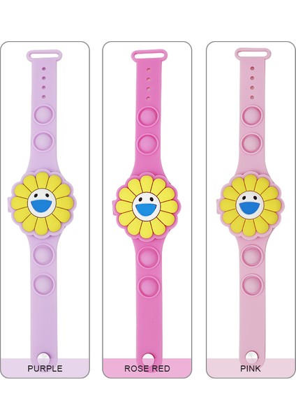 Mavi Karikatür/ayçiçeği 2022 Çin'de Yapılan Yeni Tasarım Ayçiçeği Karikatür Izle Desteği Özel Silikon LED Dijital Saat Çocuklar Için (Yurt Dışından) modelleri