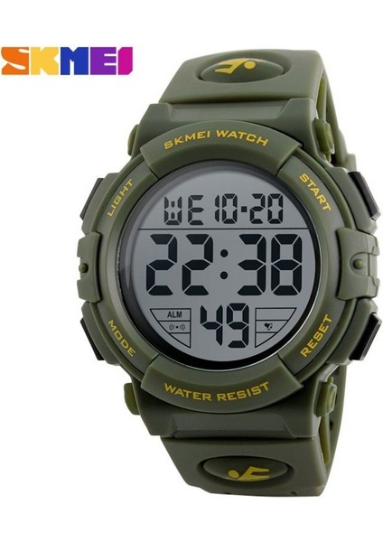 1258.01 Skmei 1258 Şık Gri Erkek Dijital Saat 2019 Kauçuk Kayış Suya Dayanıklı Dijital Ekran Karakter Spor Reloj Izle (Yurt Dışından) fiyatları