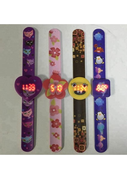 Çok Karikatür 2022 Karikatür Çocuklar Silikon Saat Kayışı Özelleştirilmiş Baskı ile Çocuklar Tarafından Sevilen Komik Tokat Bandı Dijital Saat (Yurt Dışından) fiyatları
