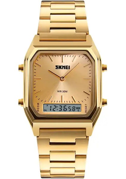 Altın Resim Olarak Modern Skmei 1220 Gümüş Izle Erkek Bilek Çelik Izle Kuvars Dijital Kol Saati Saat Logo ile Özelleştirilmiş (Yurt Dışından) fiyatları