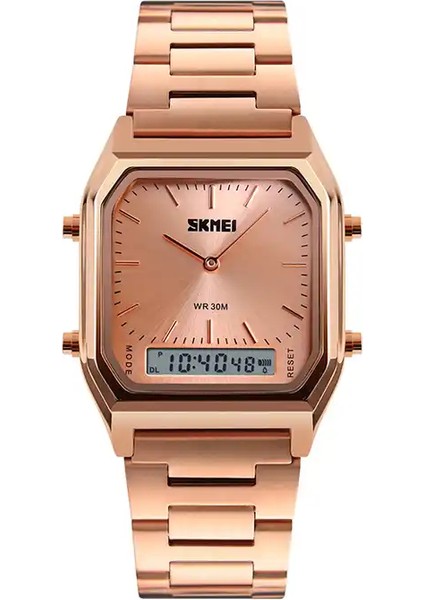Altın Resim Olarak Modern Skmei 1220 Gümüş Izle Erkek Bilek Çelik Izle Kuvars Dijital Kol Saati Saat Logo ile Özelleştirilmiş (Yurt Dışından) modelleri