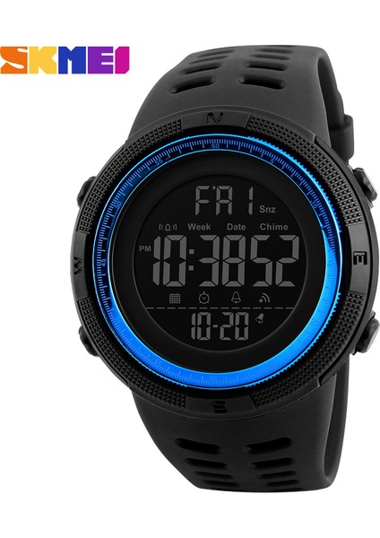 SKMB570103 Resim Olarak Skmei 1251 En Iyi Klasik Moda Spor Kol Saati Çok Fonksiyonlu 12/24 Saat Erkekler Kadınlar Için LED Saatler Renkli Dijital Saat (Yurt Dışından)