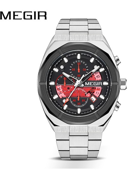 MS2225G-1 Megir 2225 Chronograph Quartz Saat Erkek Kol Saati Saat Relogio Masculino Erkekler Spor Saatler (Yurt Dışından) fırsatları