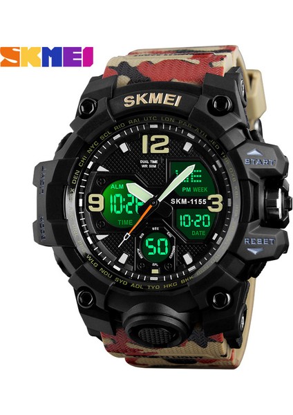 Kamuflaj-Mavi Mavi Skmei Silikon Izle 1155B Rahat Su Geçirmez Erkek Bilek Izle Sıcak Satış Kamuflaj Elektronik Dijital Erkek Saatler Reloj (Yurt Dışından) indirimleri