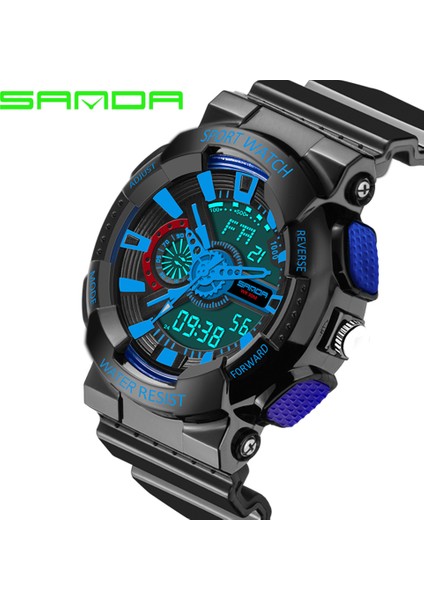 799.04 Sanda 799 Moda Mavi Evren Dijital Saat Sıcak Satış Silikon Bant Tarih Hafta Ekran Kronometre Rohs Spor Kol Saati (Yurt Dışından) indirimleri
