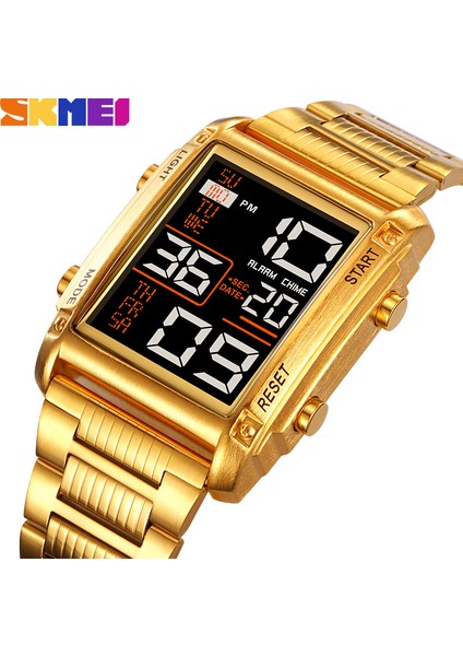 2206.01 Erkekler Izle Skmei 2206 Yeni Tasarım Made In China Boys Dijital Saat Güzel Paslanmaz Çelik Bant Çok Fonksiyonlu Iş Kol Saati (Yurt Dışından)