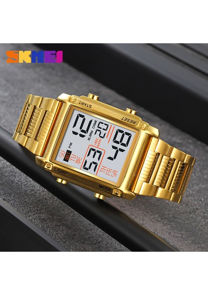 2206.01 Erkekler Izle Skmei 2206 Yeni Tasarım Made In China Boys Dijital Saat Güzel Paslanmaz Çelik Bant Çok Fonksiyonlu Iş Kol Saati (Yurt Dışından)