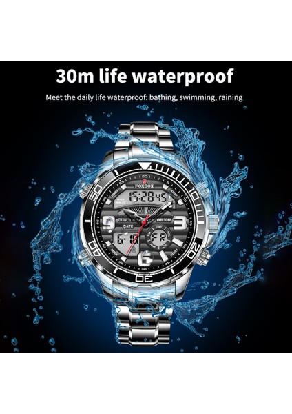 FB0007C Dijital Saat Lige Izle FB0007 Lüks Chronograph Erkek Spor Saatler Erkekler Su Geçirmez Erkekler Için Dijital Saatler Relogio Masculino (Yurt Dışından)