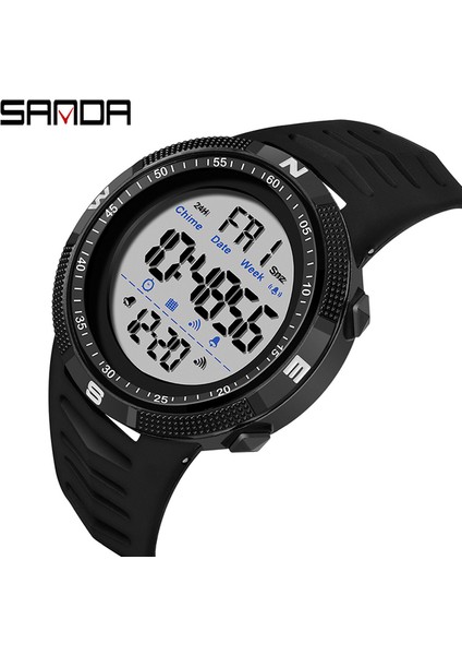 SKMB57011804 Skmei 1251 Erkekler Dijital Kol Saati Çok Fonksiyonlu Erkek Spor Izle 12/24 Saat LED Dijital 50 M Su Geçirmez Saatler (Yurt Dışından)
