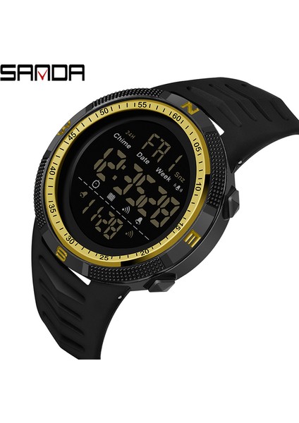 SKMB57011804 Skmei 1251 Erkekler Dijital Kol Saati Çok Fonksiyonlu Erkek Spor Izle 12/24 Saat LED Dijital 50 M Su Geçirmez Saatler (Yurt Dışından)