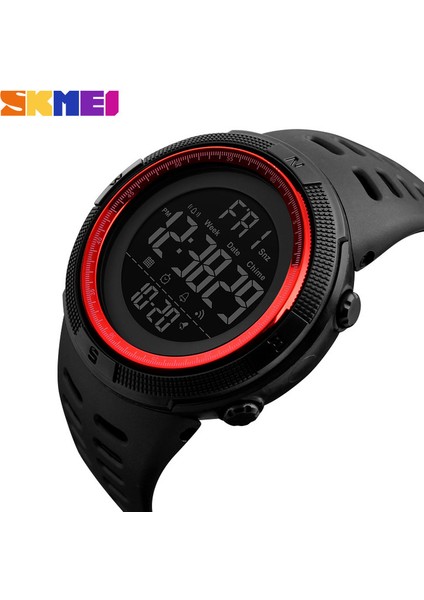 SKMB570128 Erkek Saat Skmei 1251 Çok Fonksiyonlu Kauçuk LED Dijital 50 M Su Geçirmez Saatler Adam Moda Işık Hafta Kron Izle (Yurt Dışından)